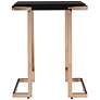 Barcia 19 1/4" Wide Black Champagne Side Table