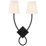 Barclay 2-Light Wall Sconce in Matte Black