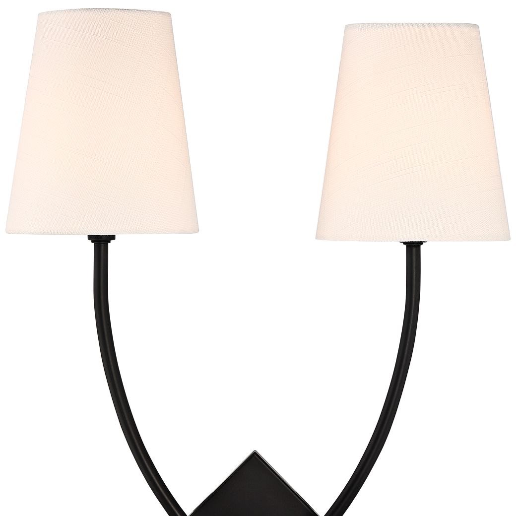 Image 2 Barclay 2-Light Wall Sconce in Matte Black more views