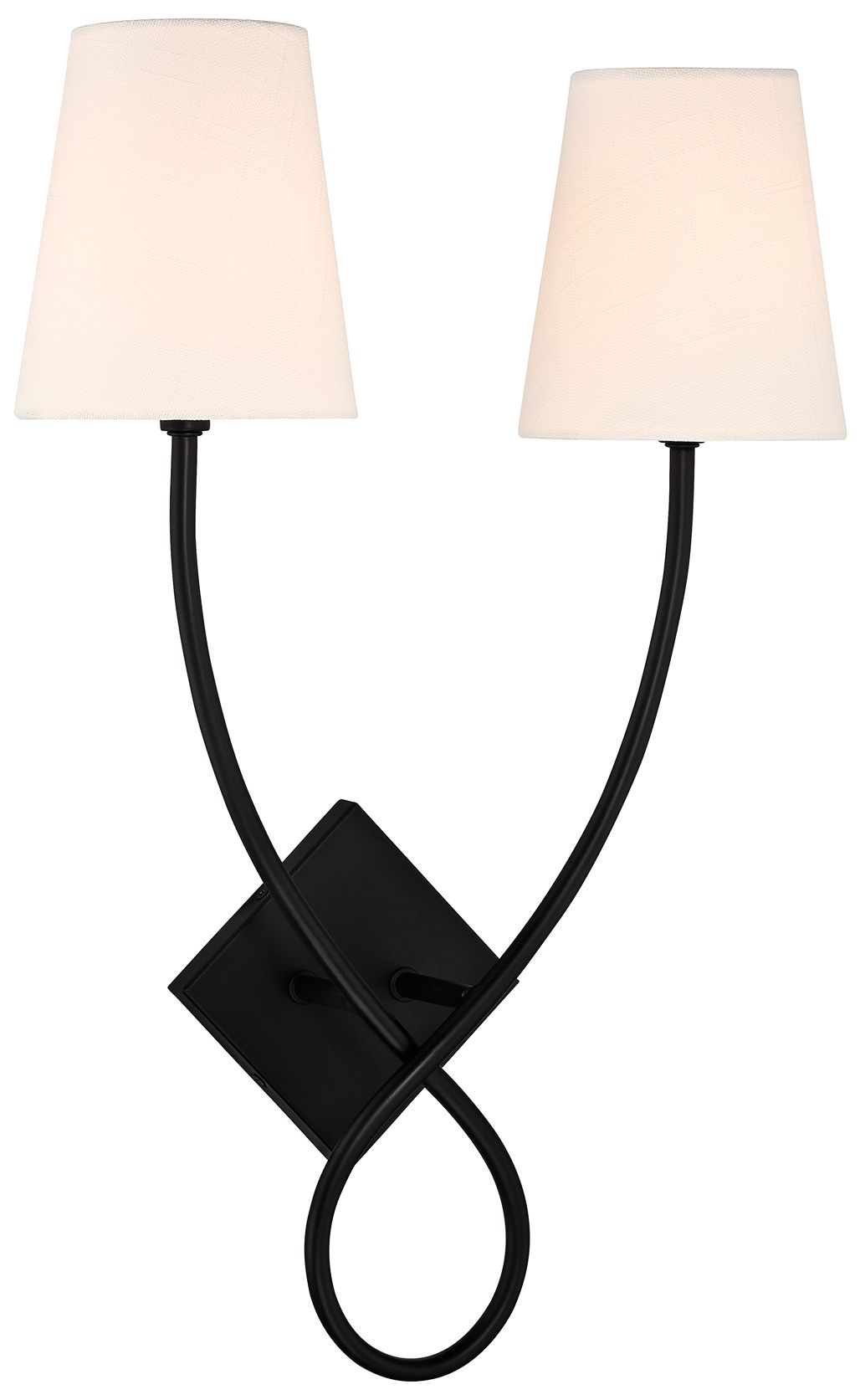 Image 3 Barclay 2-Light Wall Sconce in Matte Black more views