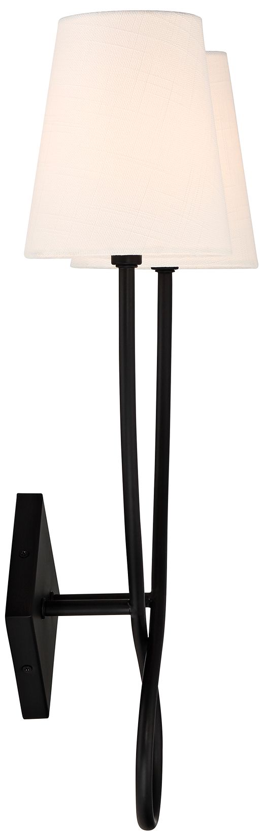 Image 4 Barclay 2-Light Wall Sconce in Matte Black more views
