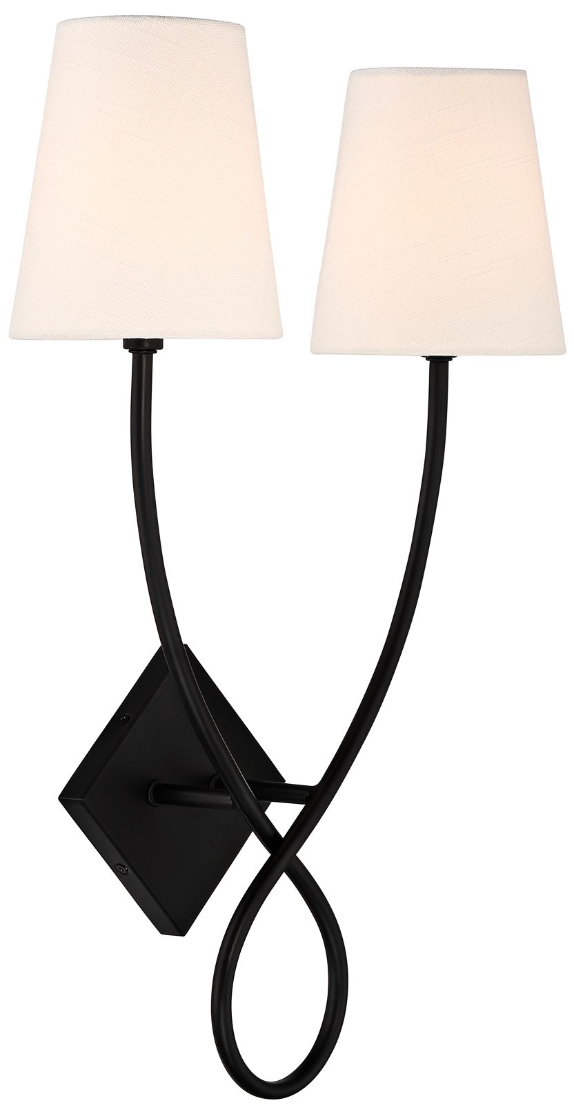 Image 5 Barclay 2-Light Wall Sconce in Matte Black more views