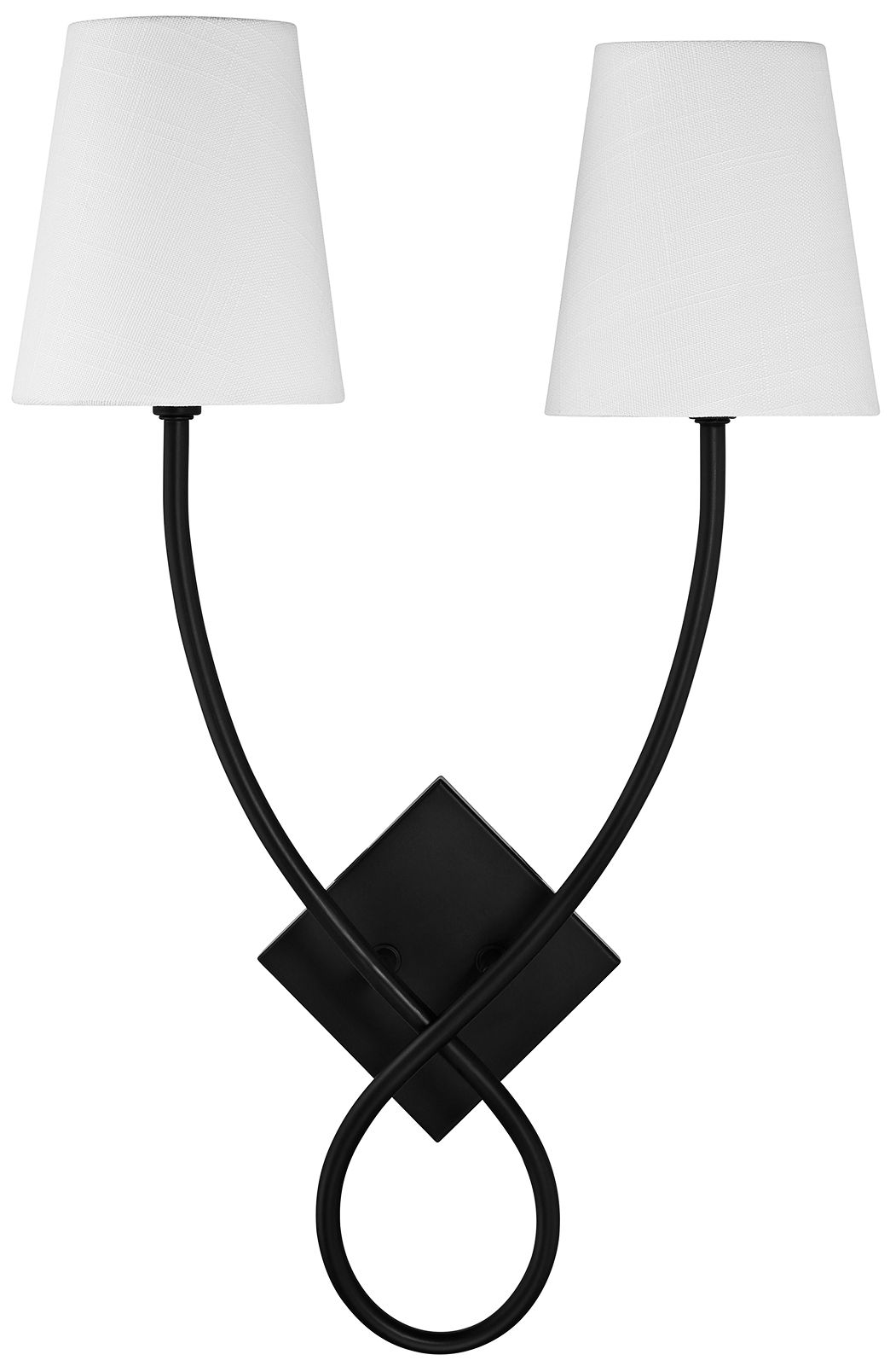 Image 6 Barclay 2-Light Wall Sconce in Matte Black more views