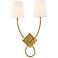 Barclay 2-Light Wall Sconce in Warm Brass