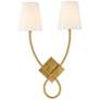 Barclay 2-Light Wall Sconce in Warm Brass