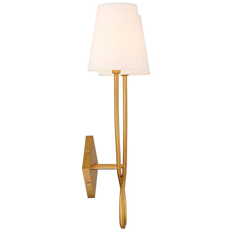 Image 5 Barclay 2-Light Wall Sconce in Warm Brass more views