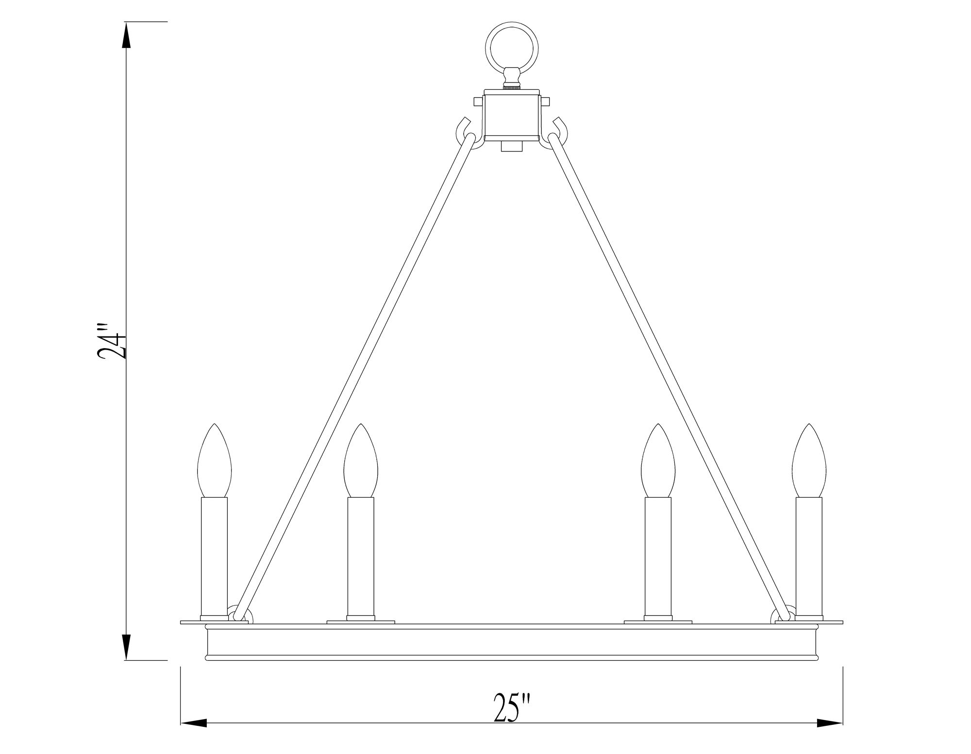 Image 2 Barclay 25" Wide Matte Black Wagon Wheel 6-Light Chandelier more views