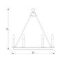 2_Barclay 25" Wide Matte Black Wagon Wheel 6-Light Chandelier more views