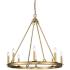 Barclay 33" Wide Olde Brass 8-Light Chandelier