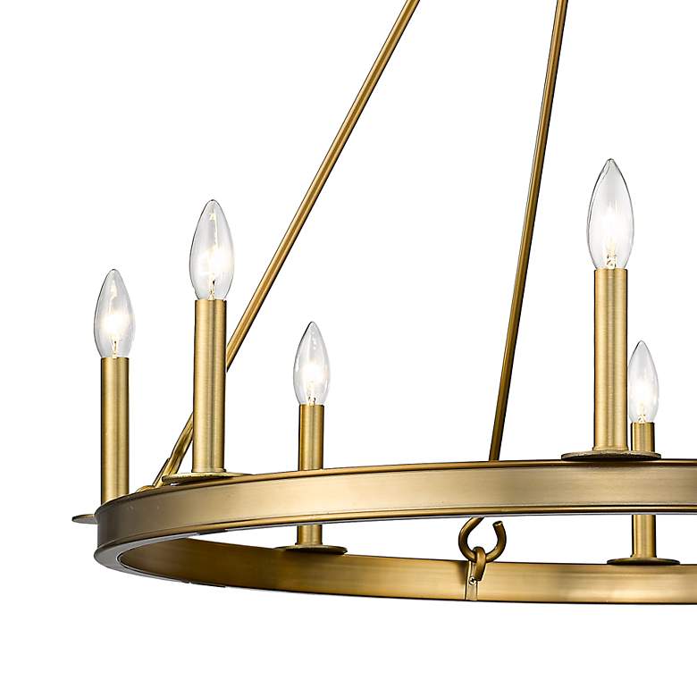Image 3 Barclay 33" Wide Olde Brass 8-Light Chandelier more views