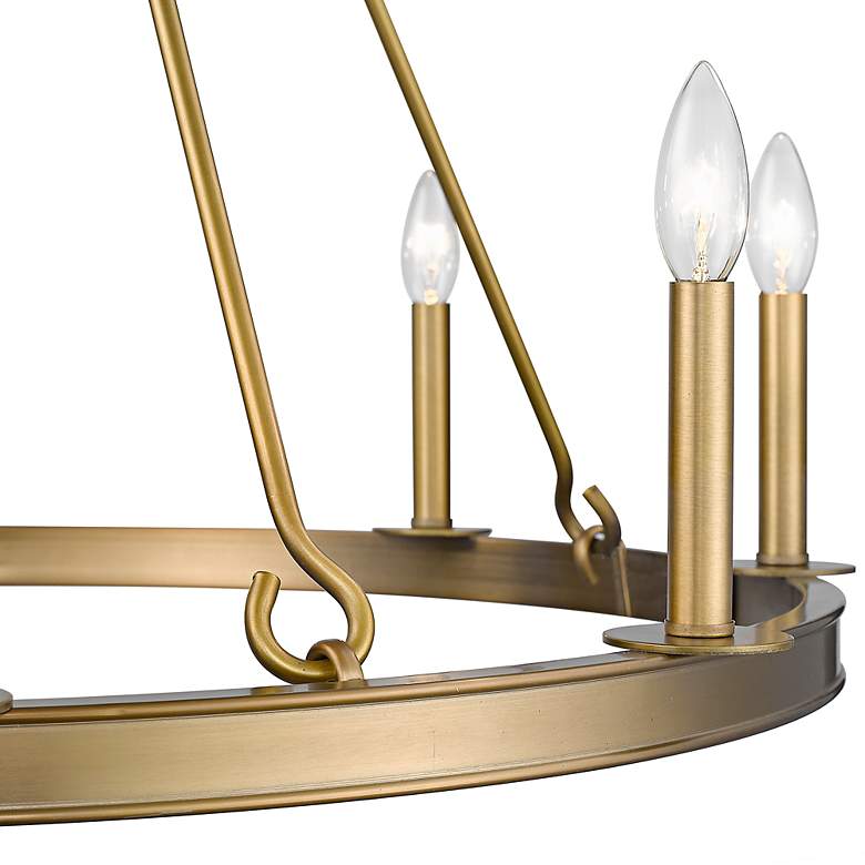 Image 4 Barclay 33" Wide Olde Brass 8-Light Chandelier more views