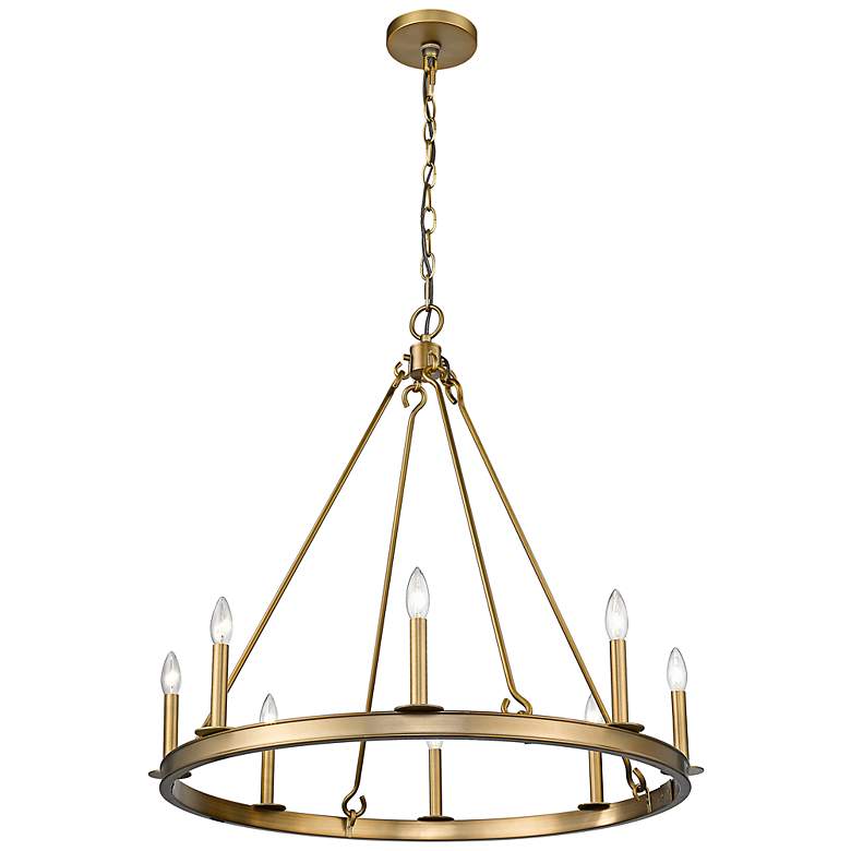 Image 5 Barclay 33" Wide Olde Brass 8-Light Chandelier more views