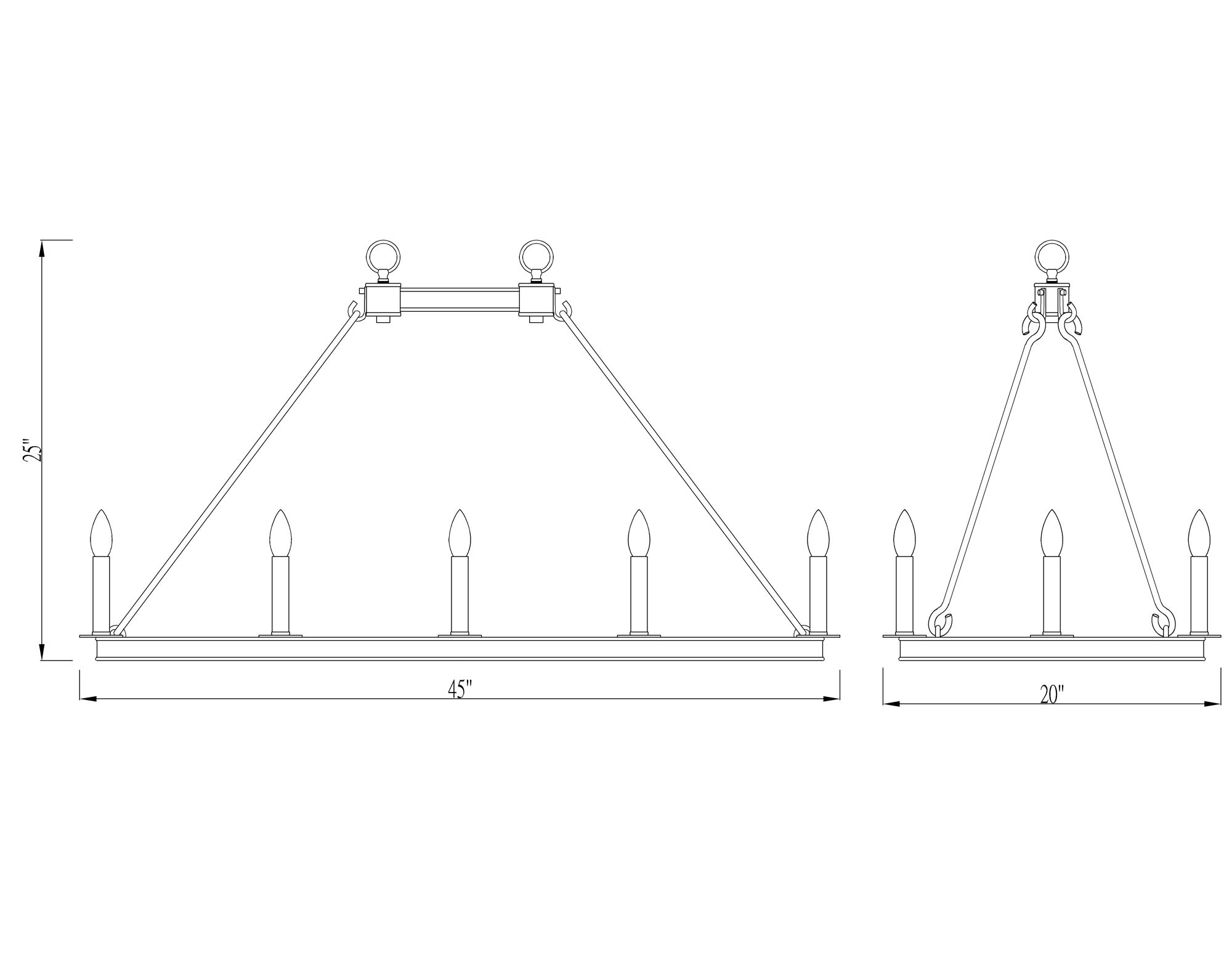 Barclay 45" Wide Olde Brass 12-Light Island Chandelier in scene