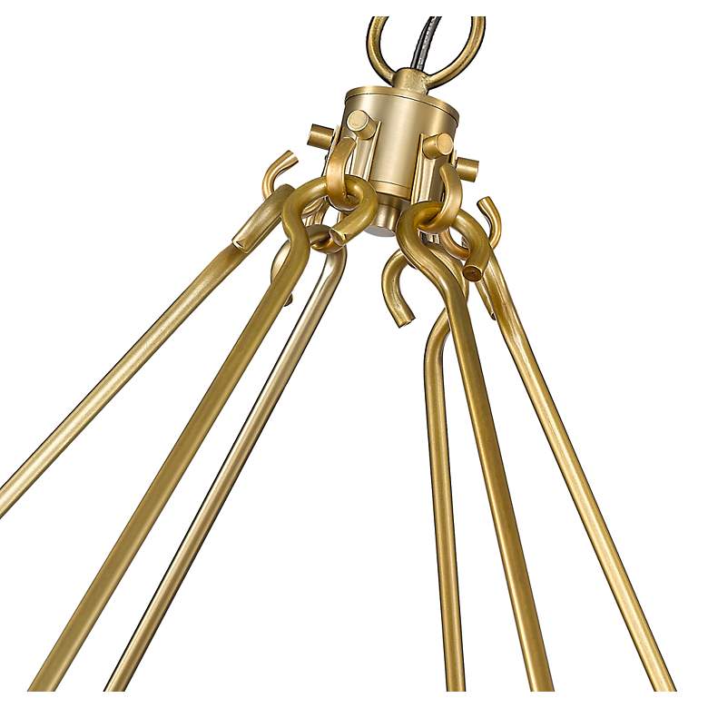 Image 7 Barclay 48" Wide Olde Brass 12-Light Chandelier more views