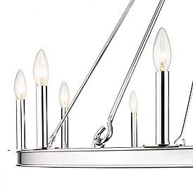 Image5 of Barclay 48" Wide Polished Nickel 12-Light Chandelier more views