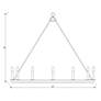 Barclay 48" Wide Polished Nickel 12-Light Chandelier in scene