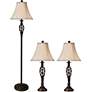 Thumbnail2 of Barclay Bronze Floor and Table Lamps Set of 3