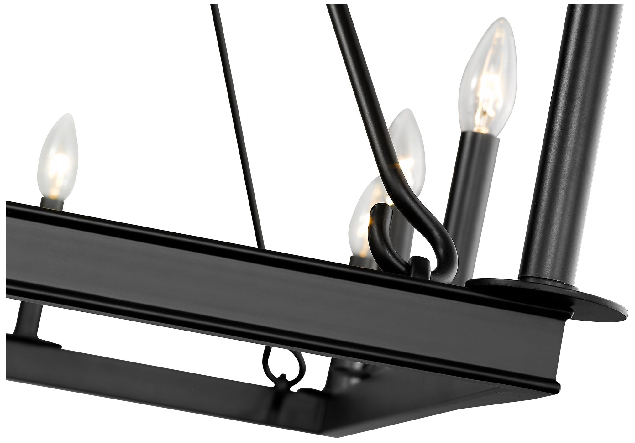 Image 6 Barclay by Z-Lite Matte Black 34 inch 12 Light Chandelier more views