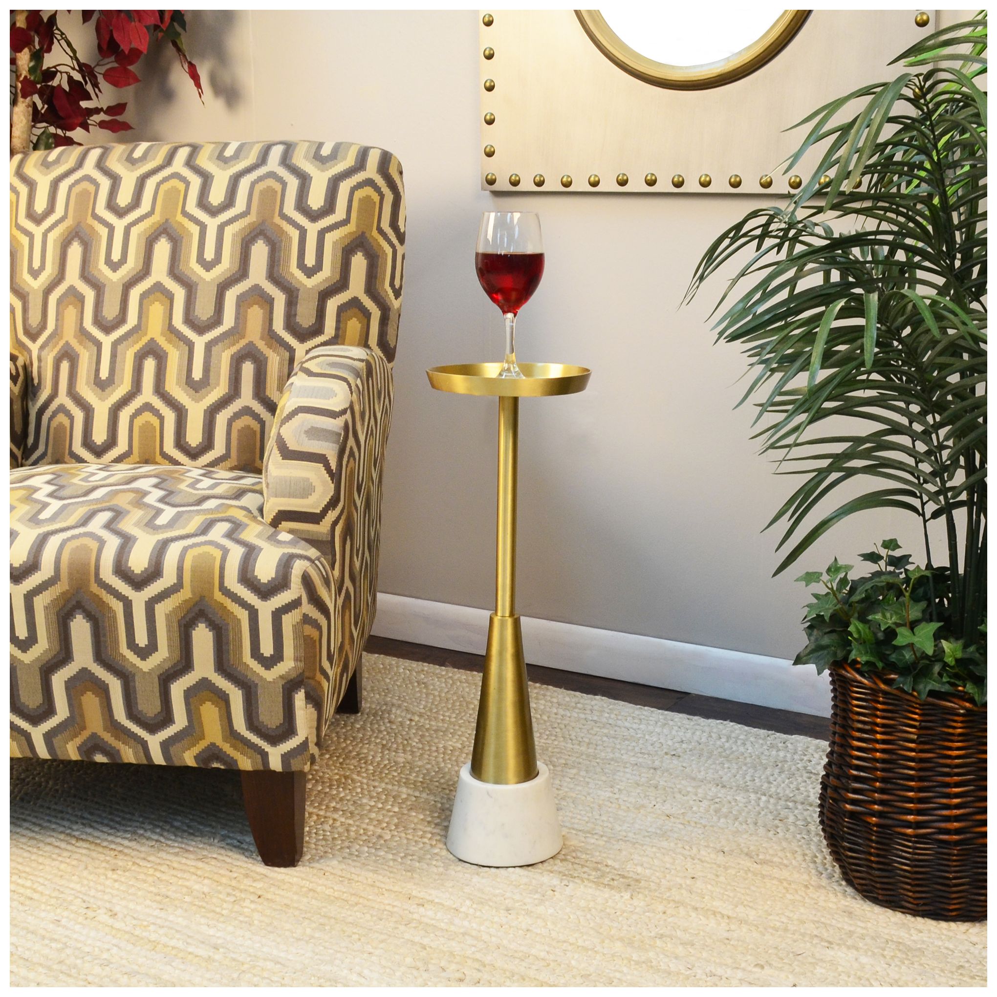 Image 3 Barclay Gold Small Drink Table more views