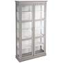 Bardonton 39 1/2" Wide Cool Gray 6-Shelf Curio Cabinet