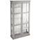 Bardonton 39 1/2" Wide Cool Gray 6-Shelf Curio Cabinet