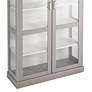 Bardonton 39 1/2" Wide Cool Gray 6-Shelf Curio Cabinet