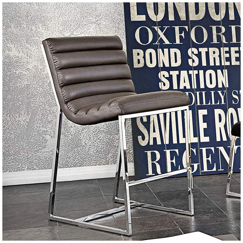 Image 1 Bardot 29" Elephant Gray Modern Bar Chair