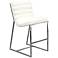 Bardot 29" White Bonded Leather Bar Height Chair