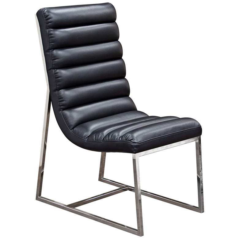 Image 1 Bardot Black Bonded Leather Dining Chair