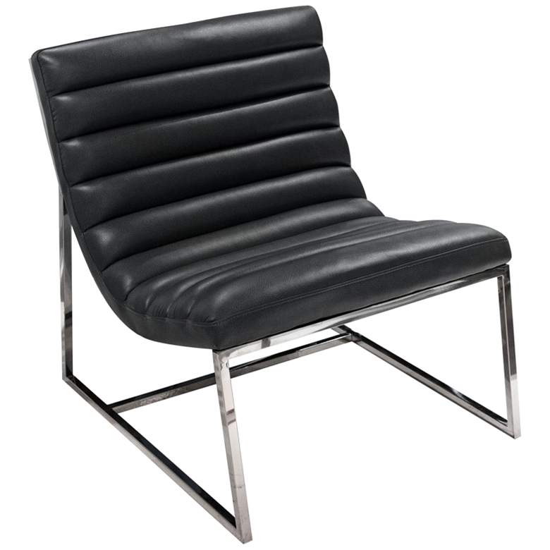 Image 1 Bardot Black Bonded Leather Modern Lounge Chair