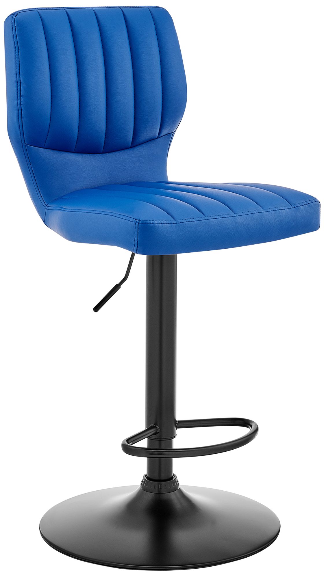Blue faux leather bar stools hotsell