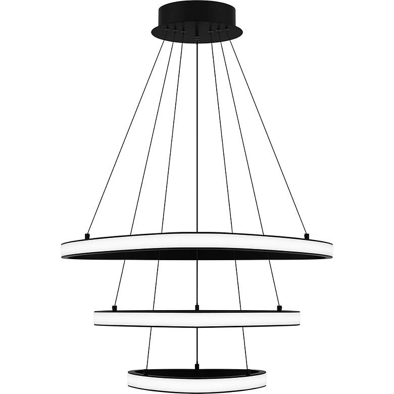 Image 3 Bardot Integrated LED Matte Black Pendant Light more views