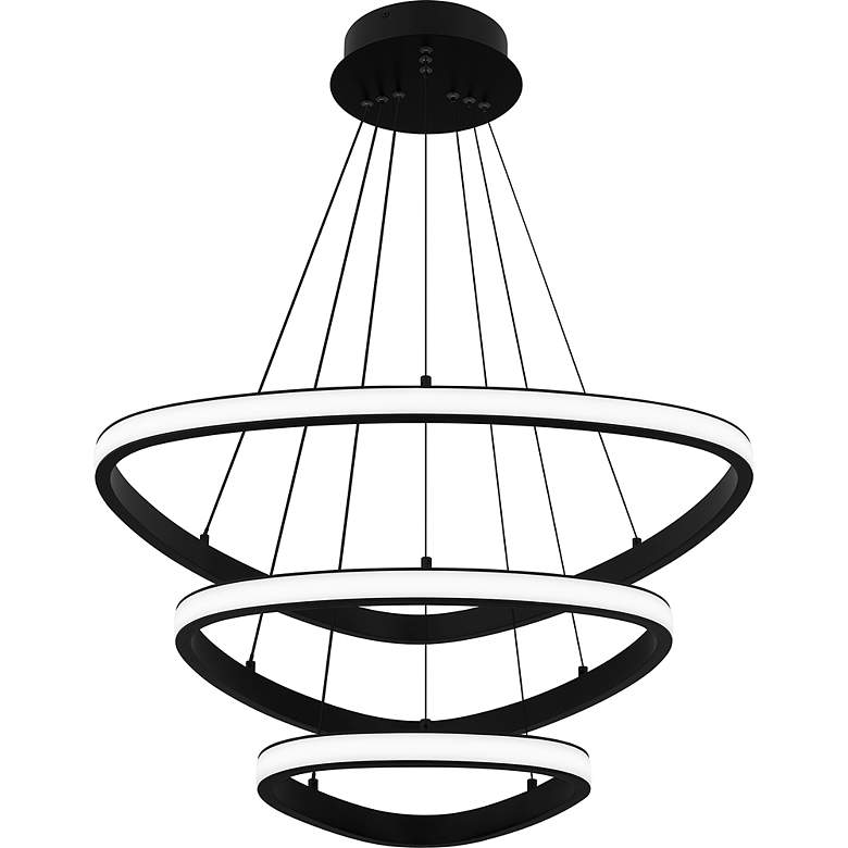 Image 4 Bardot Integrated LED Matte Black Pendant Light more views