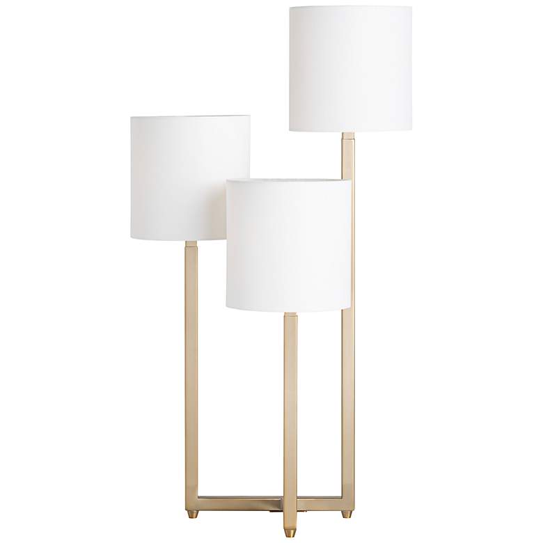 Image 1 Bardot Polished Brass 3-Light Table Lamp