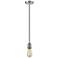 Bare Bulb 2" LED Mini Pendant - Brushed Satin Nickel Finish