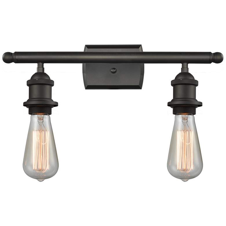 Image 1 Bare Bulb 2 Light 16" LED Bath Light - Oil Rubbed Bronze
