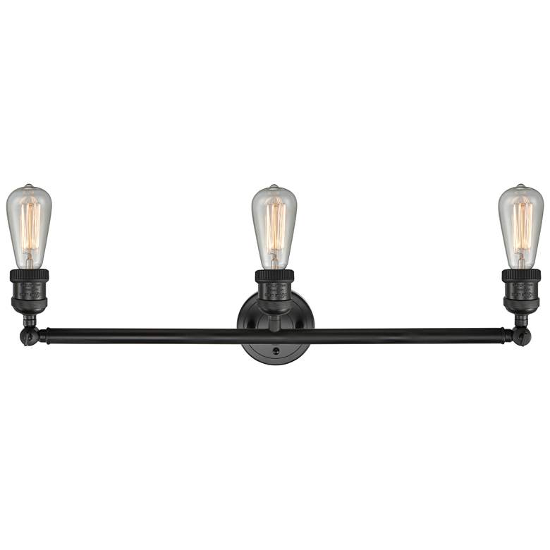 Image 1 Bare Bulb 3 Light 30" LED Bath Light - Matte Black