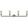 Bare Bulb 4 Light 42" LED Bath Light - Brushed Satin Nickel