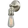 Bare Bulb 5" Brushed Satin Nickel ADA Compliant Sconce