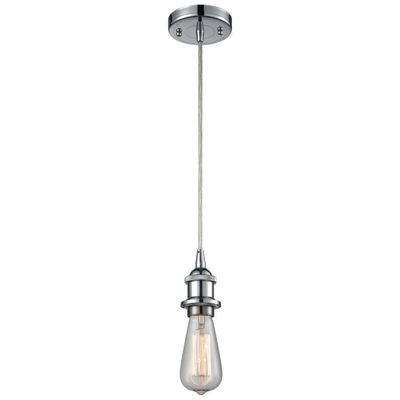 Image 1 Bare Bulb 5" LED Mini Pendant - Polished Chrome Finish