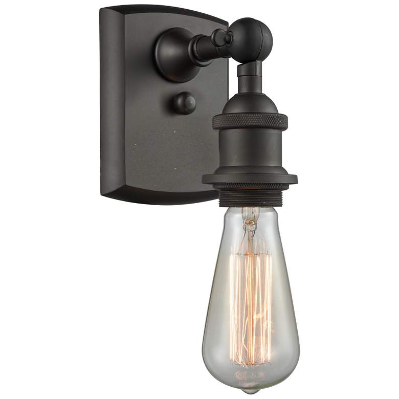 Image 1 Bare Bulb 5" LED Sconce - Bronze Finish