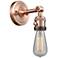 Bare Bulb 5" LED Sconce - Copper Finish