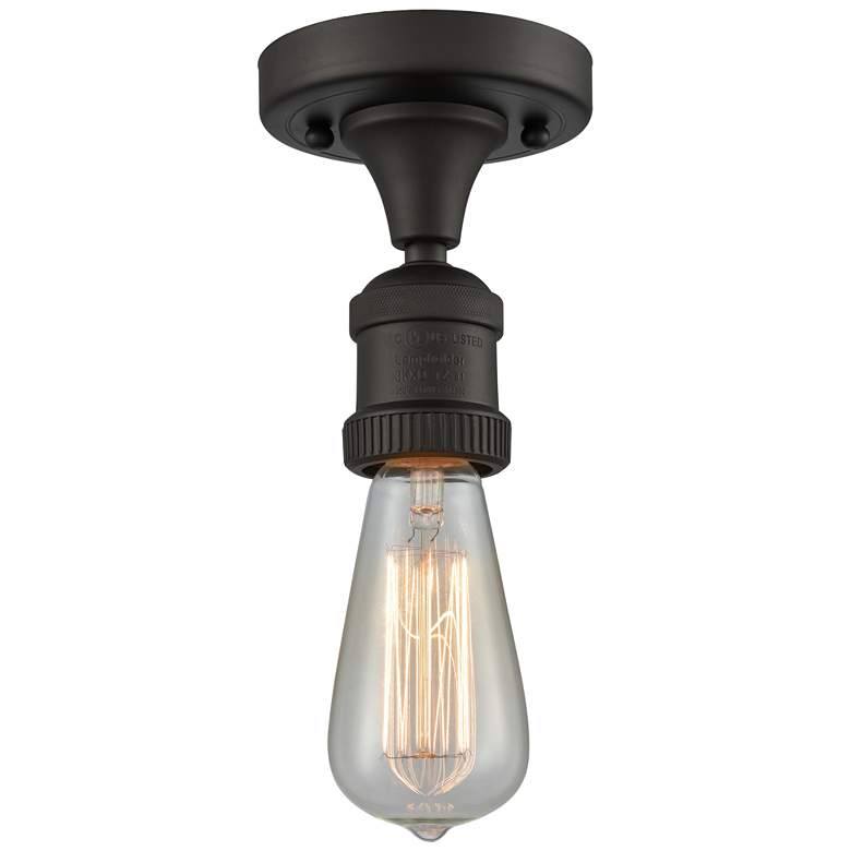 Image 1 Bare Bulb 5" LED Semi-Flush Mount - Oil Rubbed Bronze Finish