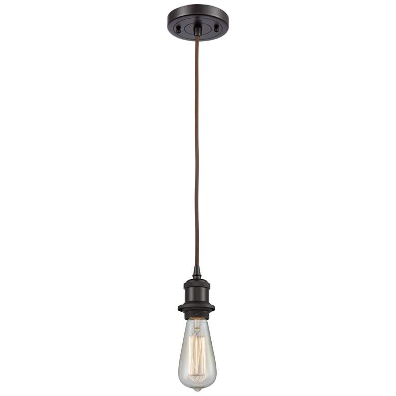 Image 1 Bare Bulb 5" LED Mini Pendant - Oil Rubbed Bronze Finish