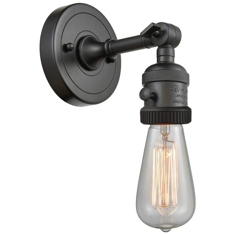 Image 1 Bare Bulb 6.38" High Oil Rubbed Bronze Sconce