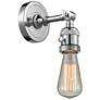 1_Bare Bulb 6.38" High Polished Chrome Sconce