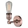 2_Bare Bulb 6 1/2" High Antique Copper Wall Sconce more views