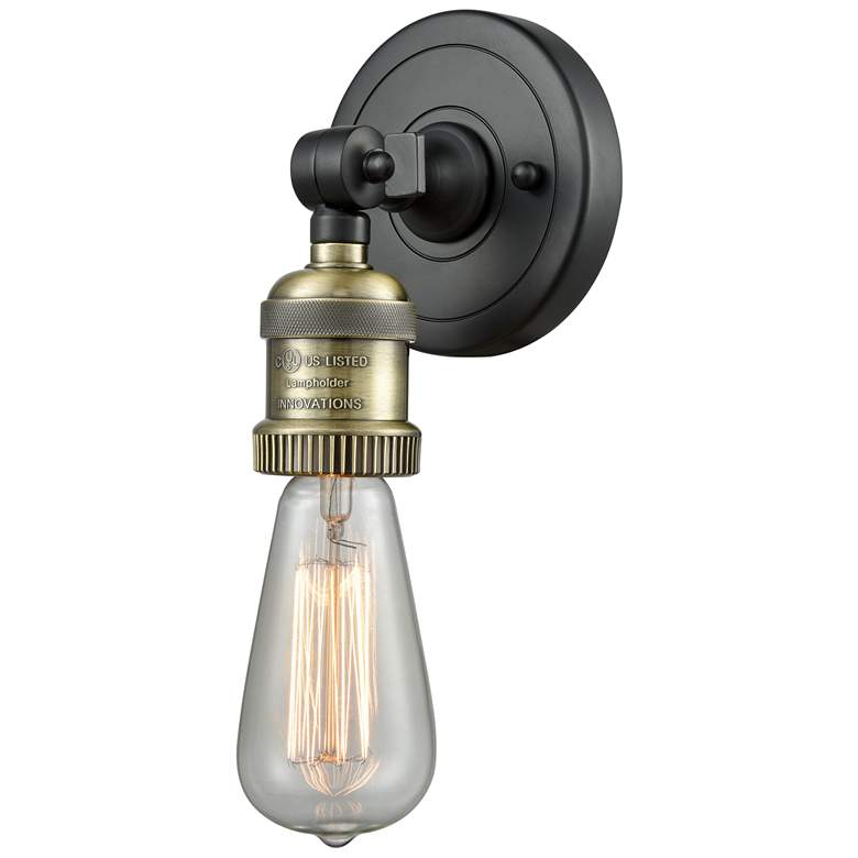 Image 1 Bare Bulb - ADA Compliant 5" LED Sconce - Black Brass Finish