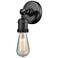 Bare Bulb - ADA Compliant 5" LED Sconce - Matte Black Finish