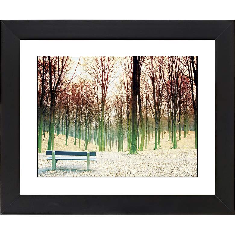 Image 1 Bare Trees Black Frame Giclee 23 1/4 inch Wide Wall Art